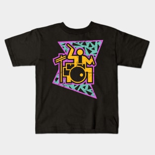 Rad 90s Drummer Kids T-Shirt